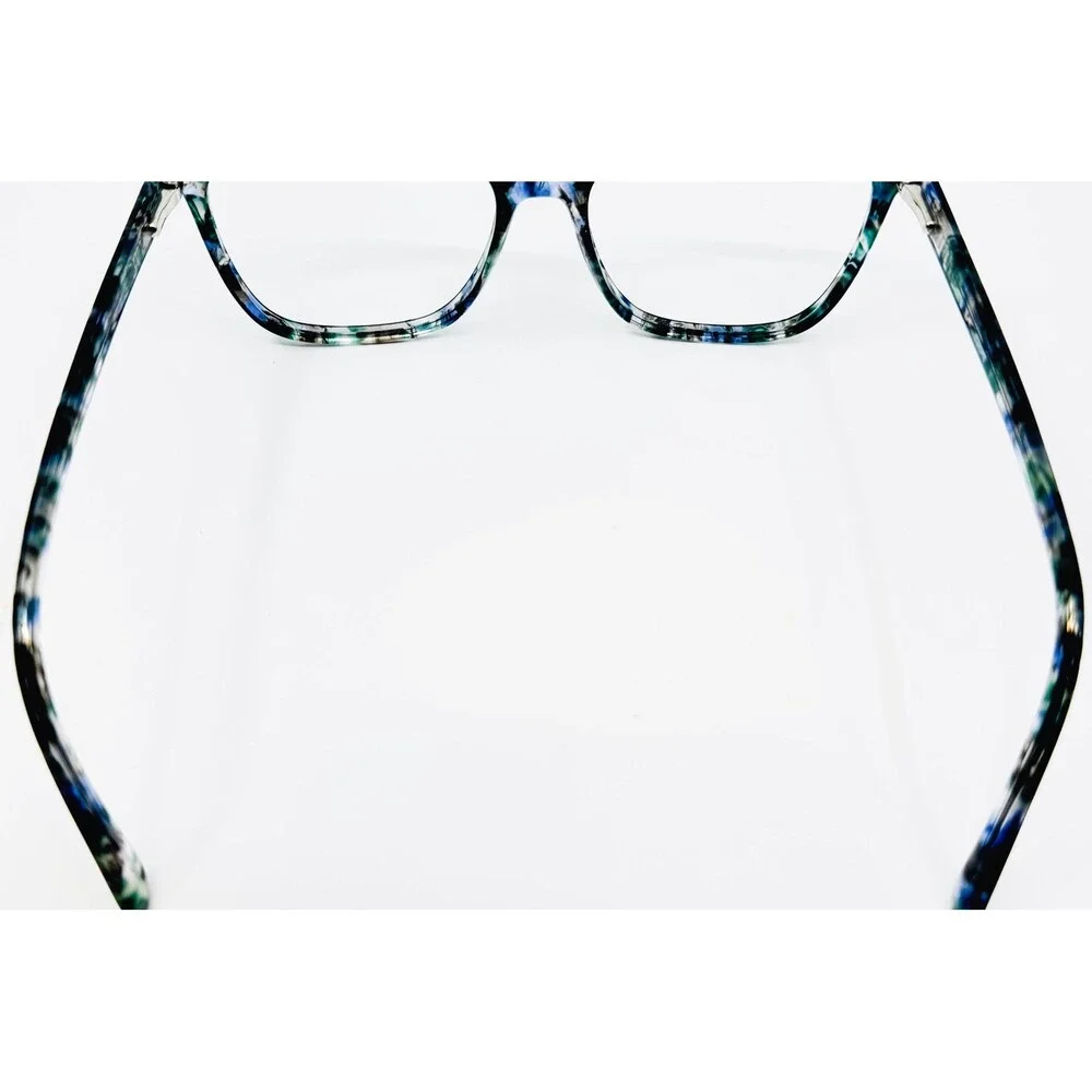 Mv Eye Eyeglass Frames Womens Blue Green Marble Cat Eye MV024 Cheryle 54-16-140